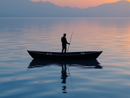 Fishing at dawn