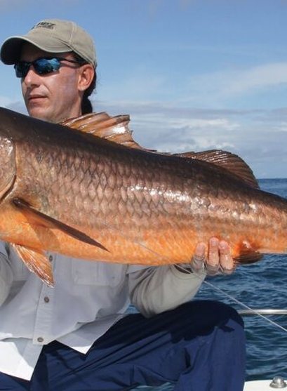 Angler with a fresh catch